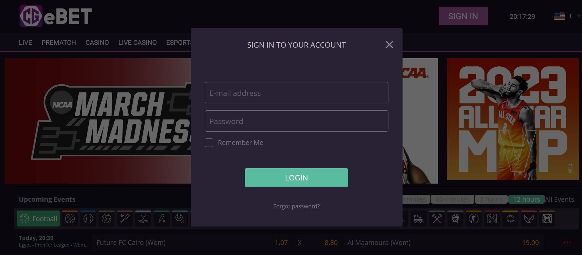CGeBET Registration and Login
